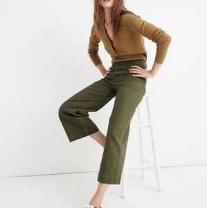 Madewell Emmett Wide-Leg Crop Pants: Button-Front Edition